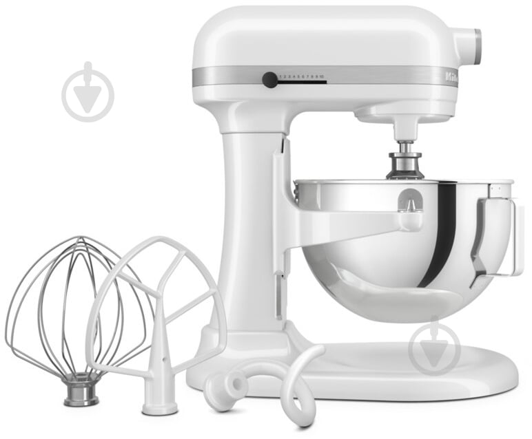 Кухонная машина KitchenAid Heavy Duty 5KSM55SXXEWH 5.2 л с откидным блоком, белый - фото 2