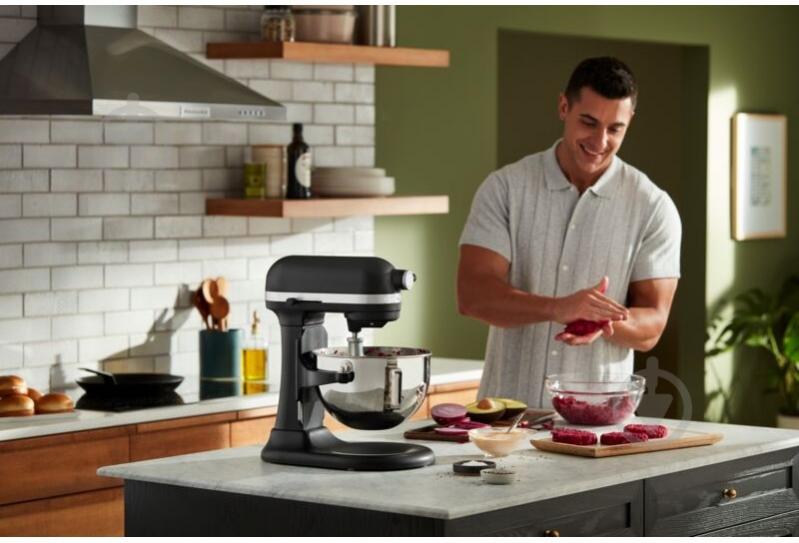 Кухонна машина KitchenAid Heavy Duty 5KSM55SXXEBM 5,2 л з відкидним блоком, матовий чорний - фото 11