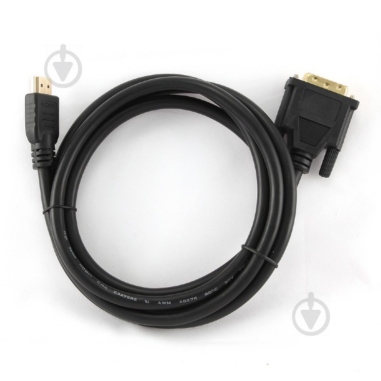 Кабель Maxxter V-HDMI-DVI-1M, HDMI на DVI 1 м черный (V-HDMI-DVI-1M) - фото 3