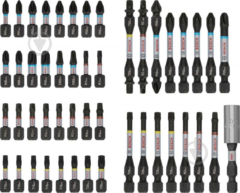 Набор бит Bosch PRO Impact Set с держателем 48 шт. 2608521U88 - фото 1 Набор бит Bosch PRO Impact Set с держателем 48 шт. 2608521U88 - фото 1