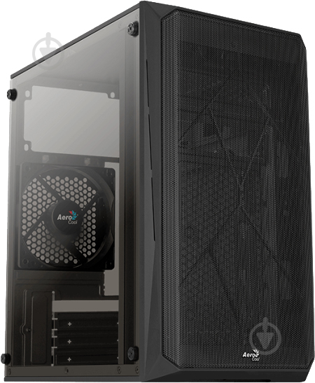 Корпус AeroCool CS-107-A-BK-v2 (ACCS-PC14032.11) Black + БП VX Plus 500 500W - фото 1