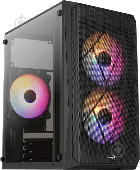 Корпус AeroCool CS-107-A-BK-v2 (ACCS-PC14032.11) Black + БП VX Plus 500 500W - фото 12