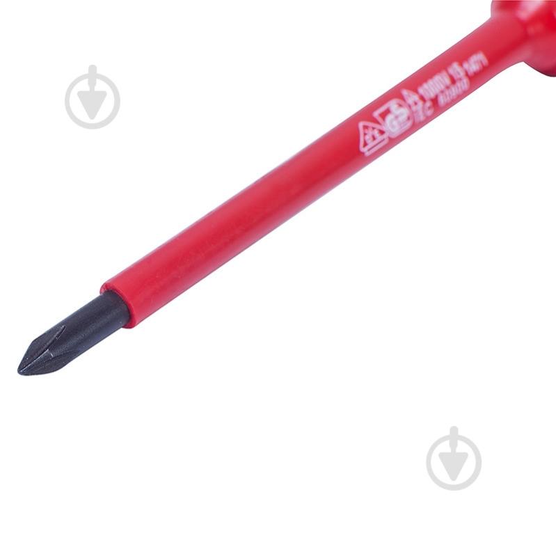 Отвертка KING TONY крестовая Phillips №1 100 мм диэлектрическая 14710104 - фото 2 Отвертка KING TONY крестовая Phillips №1 100 мм диэлектрическая 14710104 - фото 2