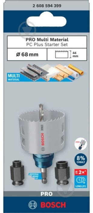 Свердло корончате Bosch PRO Multi Material PC Plus 68 мм 2608594399 - фото 3