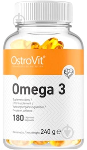 Жирні кислоти Ostrovit Omega 3 180 шт./уп. 240 г - фото 1