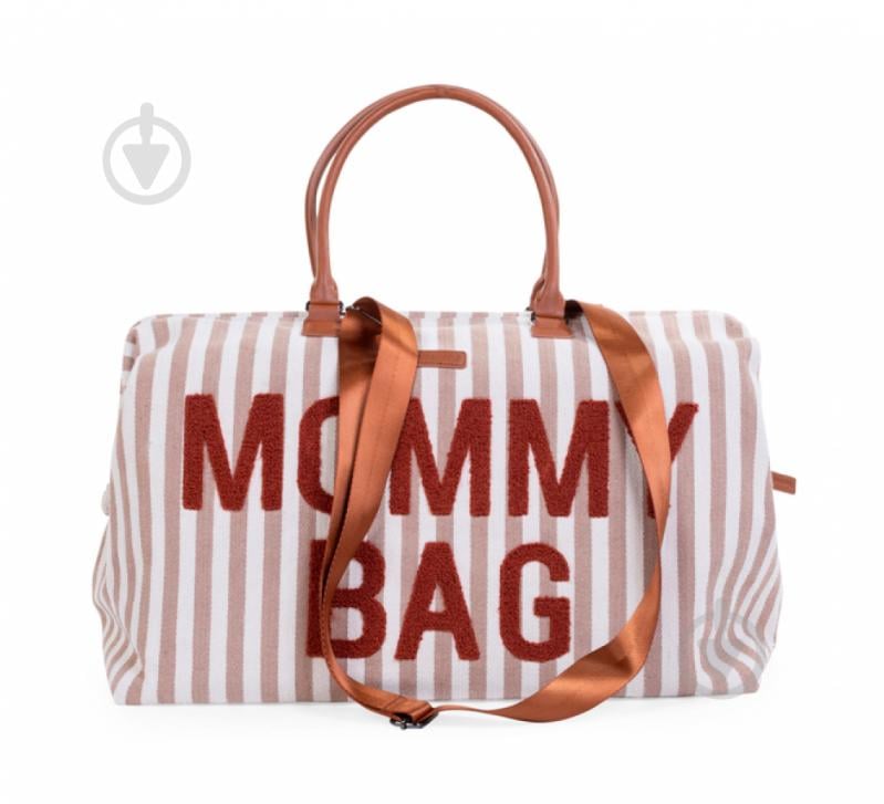 Сумка Childhome Mommy bag stripes nude/terracotta (CWMBBSTNR) - фото 3