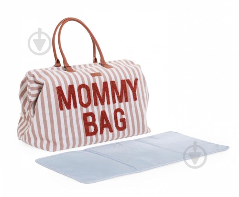 Сумка Childhome Mommy bag stripes nude/terracotta (CWMBBSTNR) - фото 4