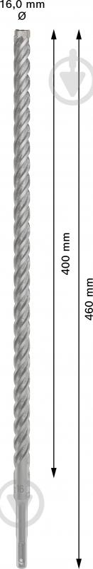 Бур Bosch 5X SDS-plus 16x400 мм 460 мм 2608833829 - фото 2
