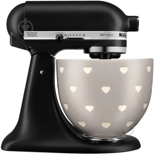 Чаша для кухонної машини KitchenAid 4,7 л 5KSM2CB5CH керамічна Hearts - фото 2