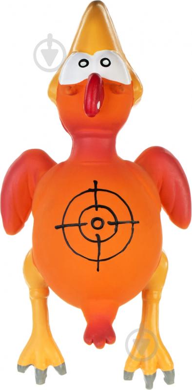 Игрушка для собак Camon Петух латекс со звуком 21 см - фото 2