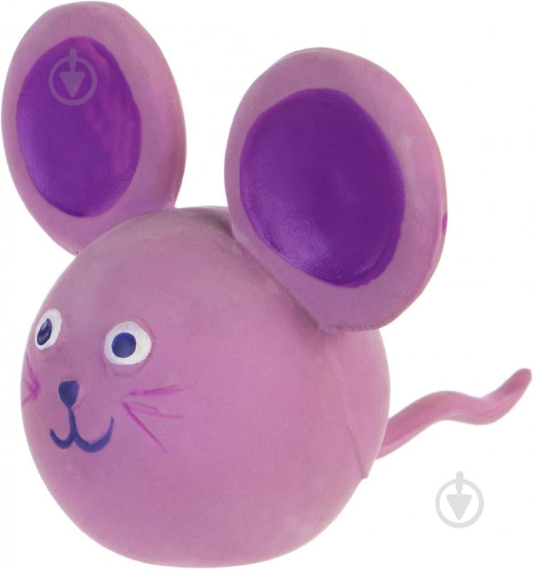 Іграшка для собак Camon Мишка кругла зі звуком 7 см - фото 1