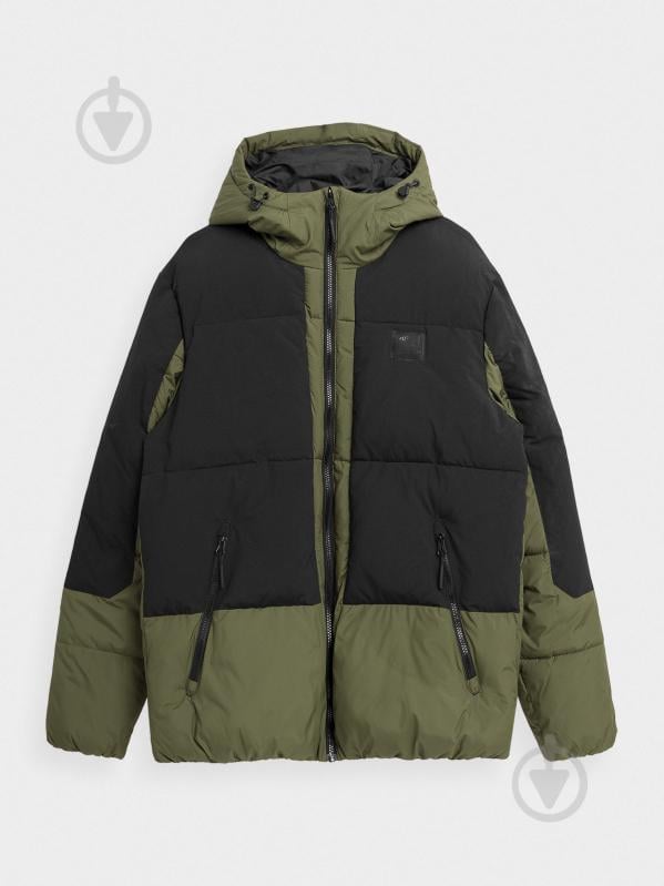 Пуховик чоловічий 4F DOWN JACKET M244 4FAW23TDJAM244-45S р.L зелений - фото 4