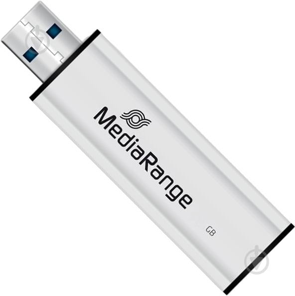 Флешпам'ять USB MediaRange 32 ГБ USB 3.0 black/silver (MR916) - фото 1