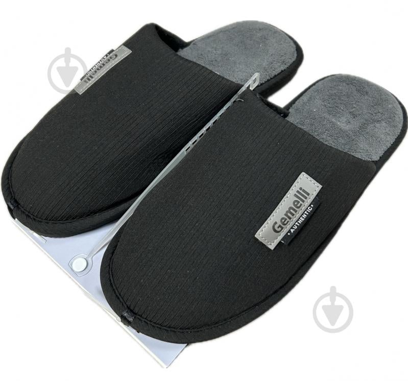 Тапки домашние Gemelli Ахилес р.42 темно-серый - фото 1 Тапки домашние Gemelli Ахилес р.42 темно-серый - фото 1