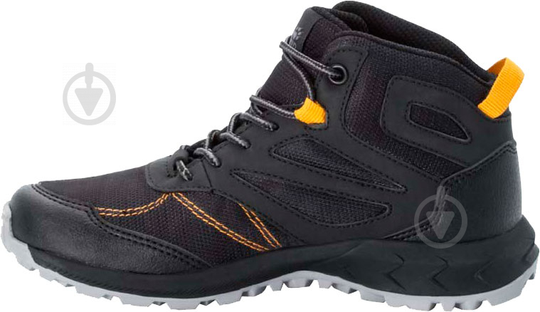 Черевики Jack Wolfskin WOODLAND TEXAPORE MID K 4042151-6055 р.33 чорний жовтий - фото 3