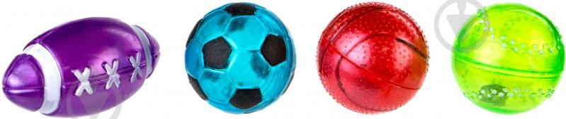 Игрушка для котов Camon Мяч Sport 4 шт. разноцветный - фото 1