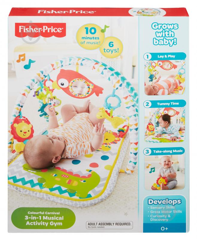 Развивающий коврик Fisher Price 3 в 1 DPX75 - фото 1