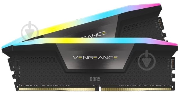 Оперативная память Corsair DDR5 SDRAM 64 GB (2x32GB) 5600 MHz (CMH64GX5M2B5600C36) Vengeance RGB - фото 1