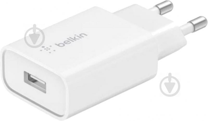 Мережевий зарядний пристрій Belkin Home Charger (18W) USB-A 3A, QC3, white (WCA001VFWH) - фото 1