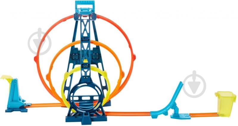 Трек Hot Wheels Тройная петля GLC96 - фото 3 Трек Hot Wheels Тройная петля GLC96 - фото 3