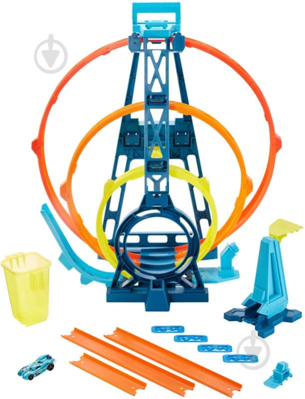 Трек Hot Wheels Тройная петля GLC96 - фото 2 Трек Hot Wheels Тройная петля GLC96 - фото 2