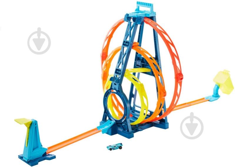 Трек Hot Wheels Тройная петля GLC96 - фото 7 Трек Hot Wheels Тройная петля GLC96 - фото 7