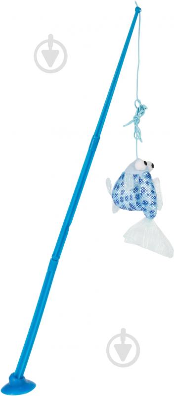 Дразнилка Camon Рыба на удочке 45 см голубой - фото 1