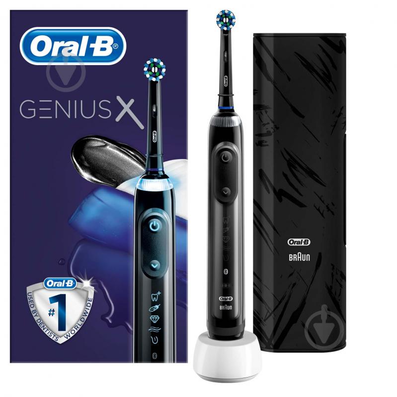 Електрична зубна щітка Oral-B Braun Genius X/D706.513.6X Midnight black - фото 1