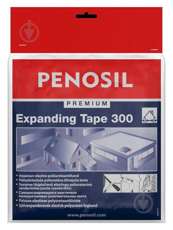 Стрічка саморозширювальна Premium Expanding Tape 300 15/4-7 мм 8 м Grey (ETIH0749) PENOSIL - фото 2