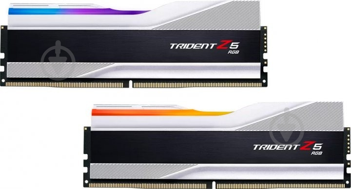 Оперативна пам'ять G.Skill DDR5 SDRAM 32 GB (2x16GB) 7800 MHz (F5-7800J3646H16GX2-TZ5RS) Trident Z5 RGB Silver - фото 1