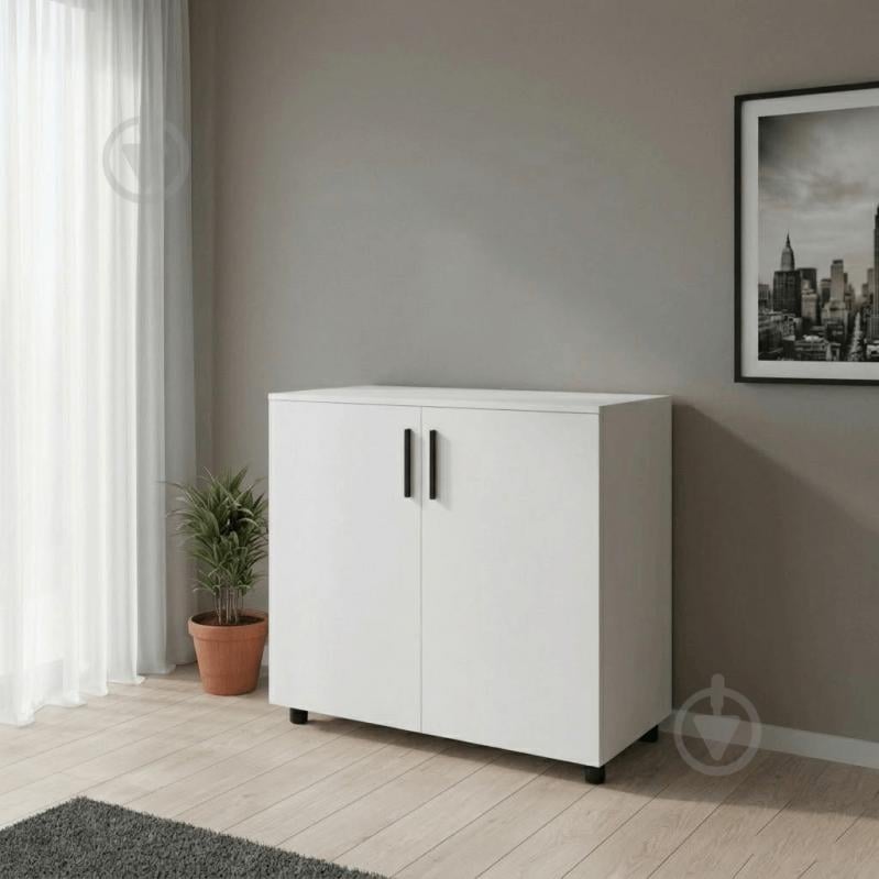 Комод Doros Торн 2ДСП 900x800x516 мм белый/белый - фото 3