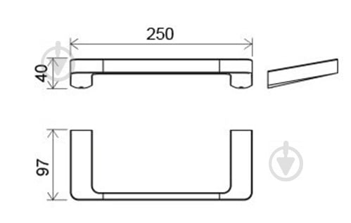 Держатель для полотенец Ravak 10° TD 300 X07P324 - фото 2