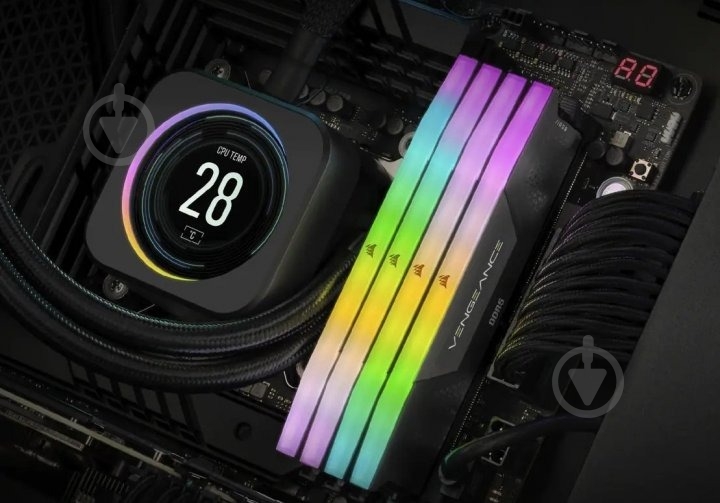 Оперативная память Corsair DDR5 SDRAM 32 GB (2x16GB) 5200 MHz (CMH32GX5M2B5200Z40K) Vengeance RGB Black - фото 5 Оперативная память Corsair DDR5 SDRAM 32 GB (2x16GB) 5200 MHz (CMH32GX5M2B5200Z40K) Vengeance RGB Black - фото 5