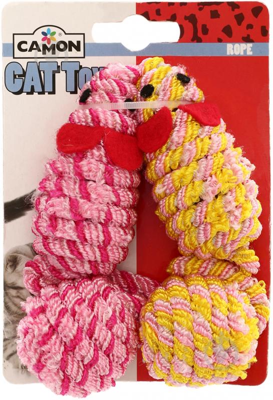 Игрушка для котов Camon Мышка 2 шт. разноцветный - фото 2