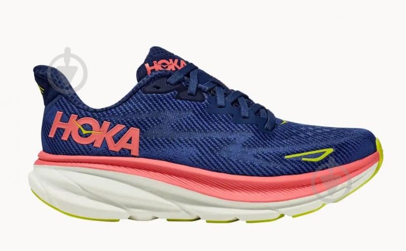 Кроссовки женские демисезонные Hoka CLIFTON 9 1127896-EVN р.38 2/3 синие - фото 1