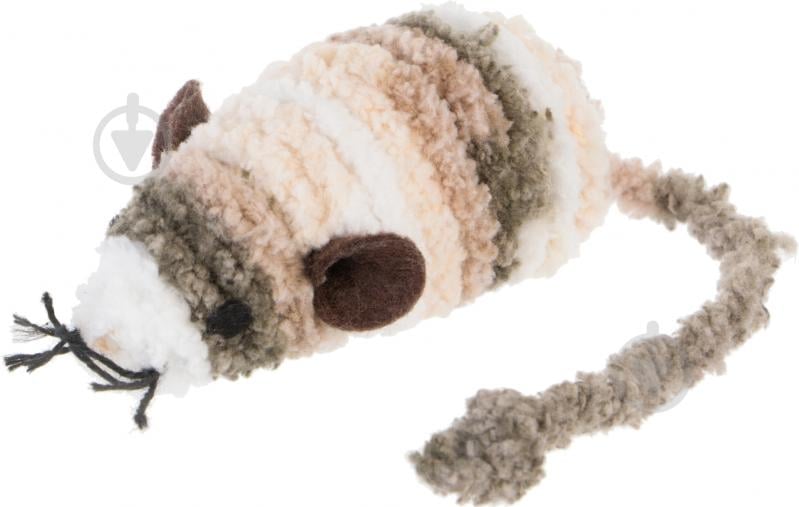 Игрушка для котов Camon Мышка Mix 2 шт. серый - фото 3