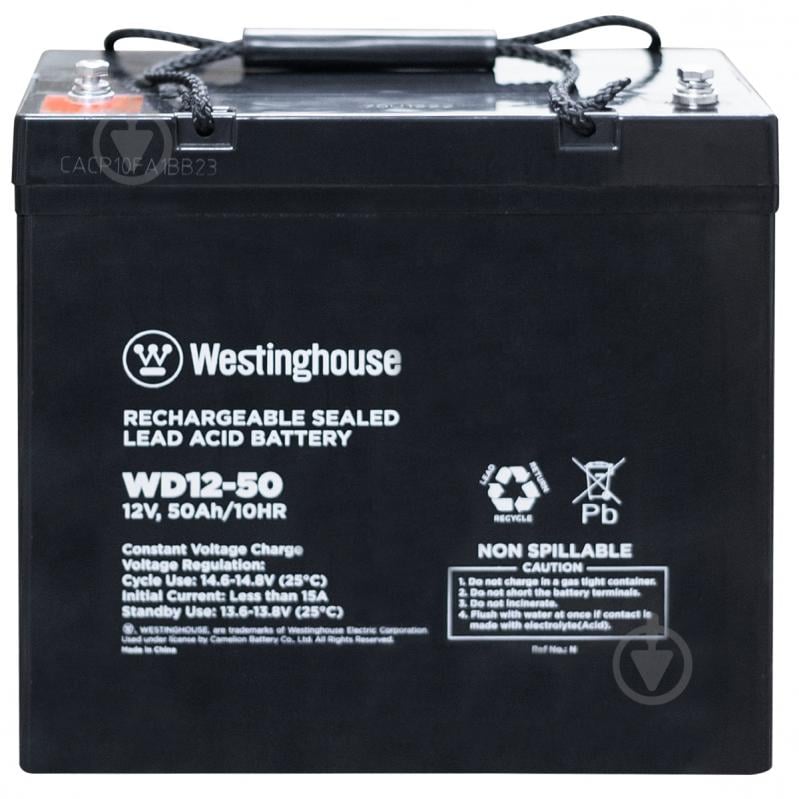 Батарея аккумуляторная Westinghouse Deep Cycle 12V 50Ah terminal T14 WD12-50N-T14 - фото 1