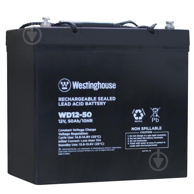 Батарея аккумуляторная Westinghouse Deep Cycle 12V 50Ah terminal T14 WD12-50N-T14 - фото 2