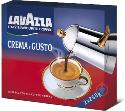 Кава мелена Lavazza Crema e Gusto 2х250г promopack - фото 1