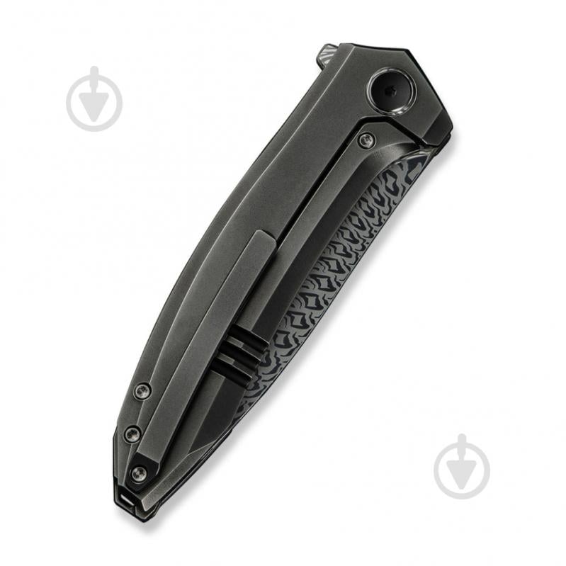 Ніж складаний Weknife Acuminal, дамаська сталь Fafnir Damasteel, титан WE23070-DS1 - фото 4