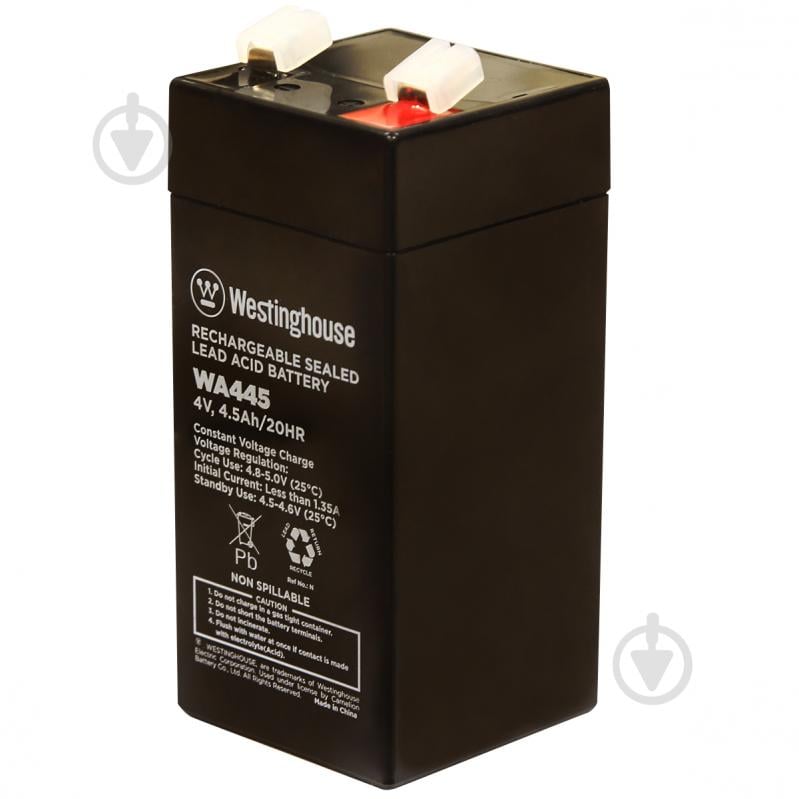 Батарея акумуляторна Westinghouse 4V 4.5Ah terminal T1 WA445N-T1 - фото 2