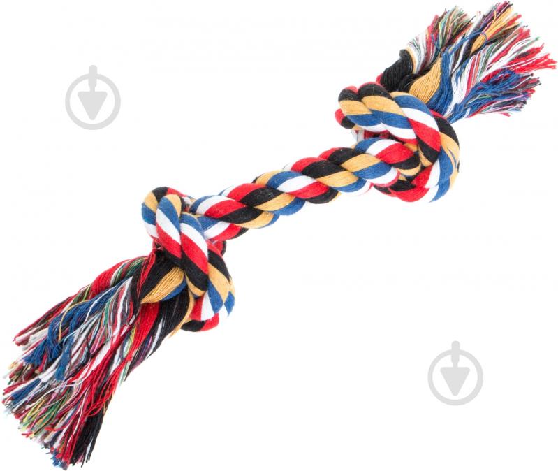 Игрушка для собак Camon Канат с 2 узлами 28 см - фото 1