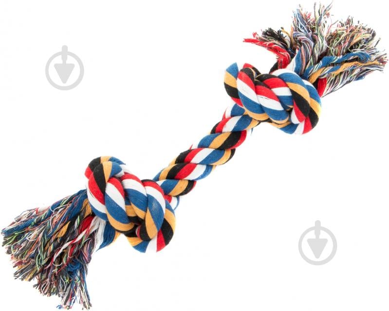 Игрушка для собак Camon Канат с 2 узлами 40 см - фото 1