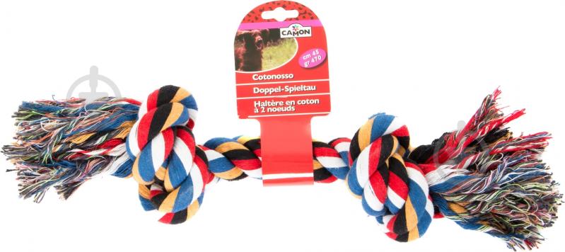 Игрушка для собак Camon Канат с 2 узлами 40 см - фото 2