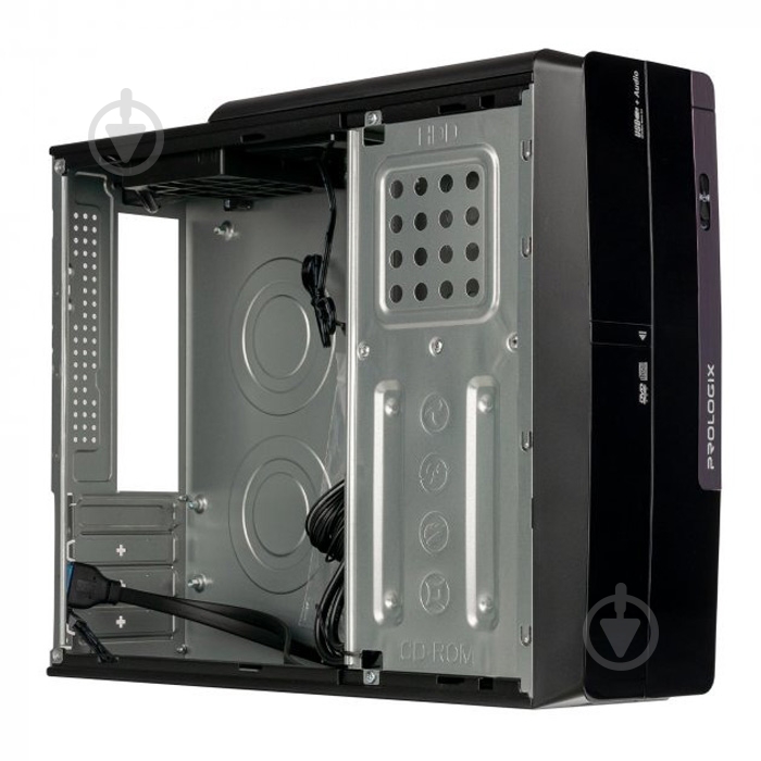 Корпус PrologiX E106 Slim Black Door 400W - фото 4