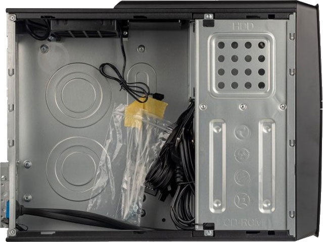 Корпус PrologiX E106 Slim Black Door 400W - фото 7