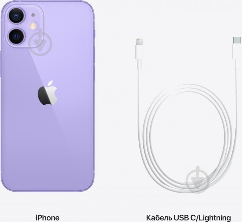 Смартфон Apple iPhone 12 256GB purple (MJNQ3FS/A) - фото 5