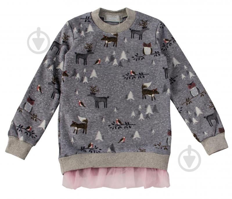 Туніка для дівчинки Kids Couture р.122 сірий 71061514 - фото 1