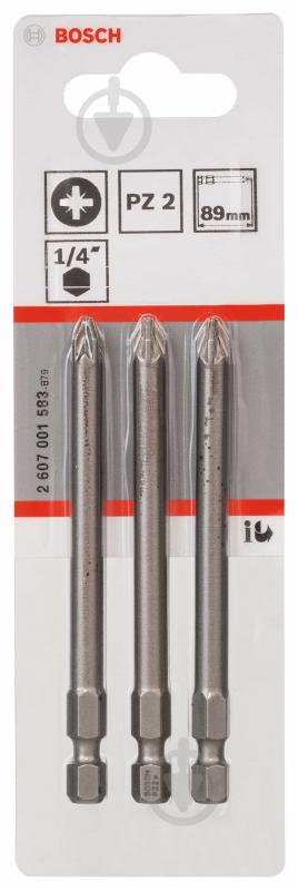 Бита Bosch Extra Hart PZ2 89 мм 2607001583 - фото 2