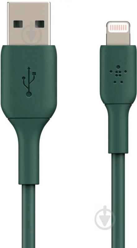 Кабель Belkin USB-A - Lightning PVC 1 м зелений (CAA001BT1MMG) - фото 2